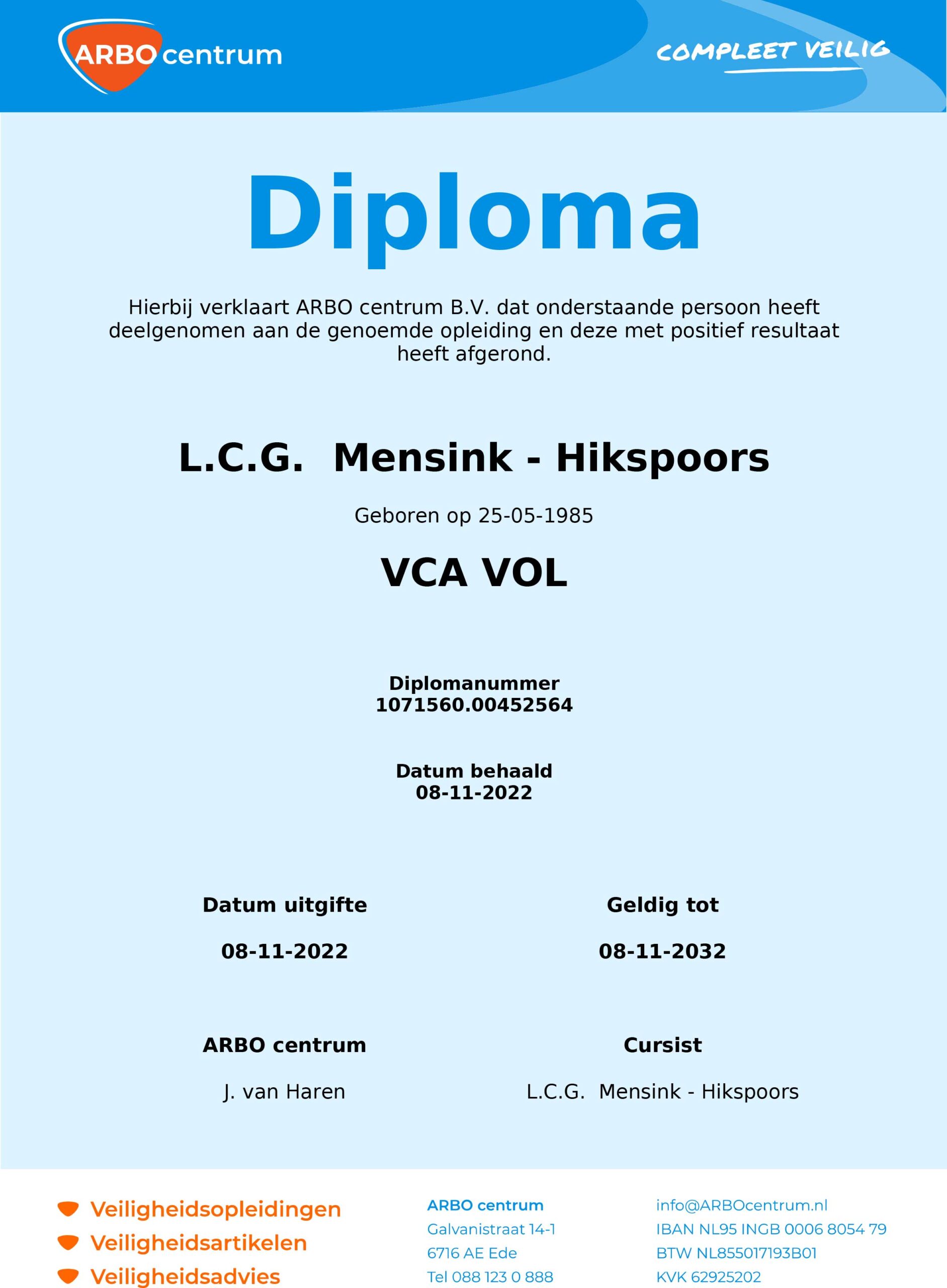 VCA Lieke